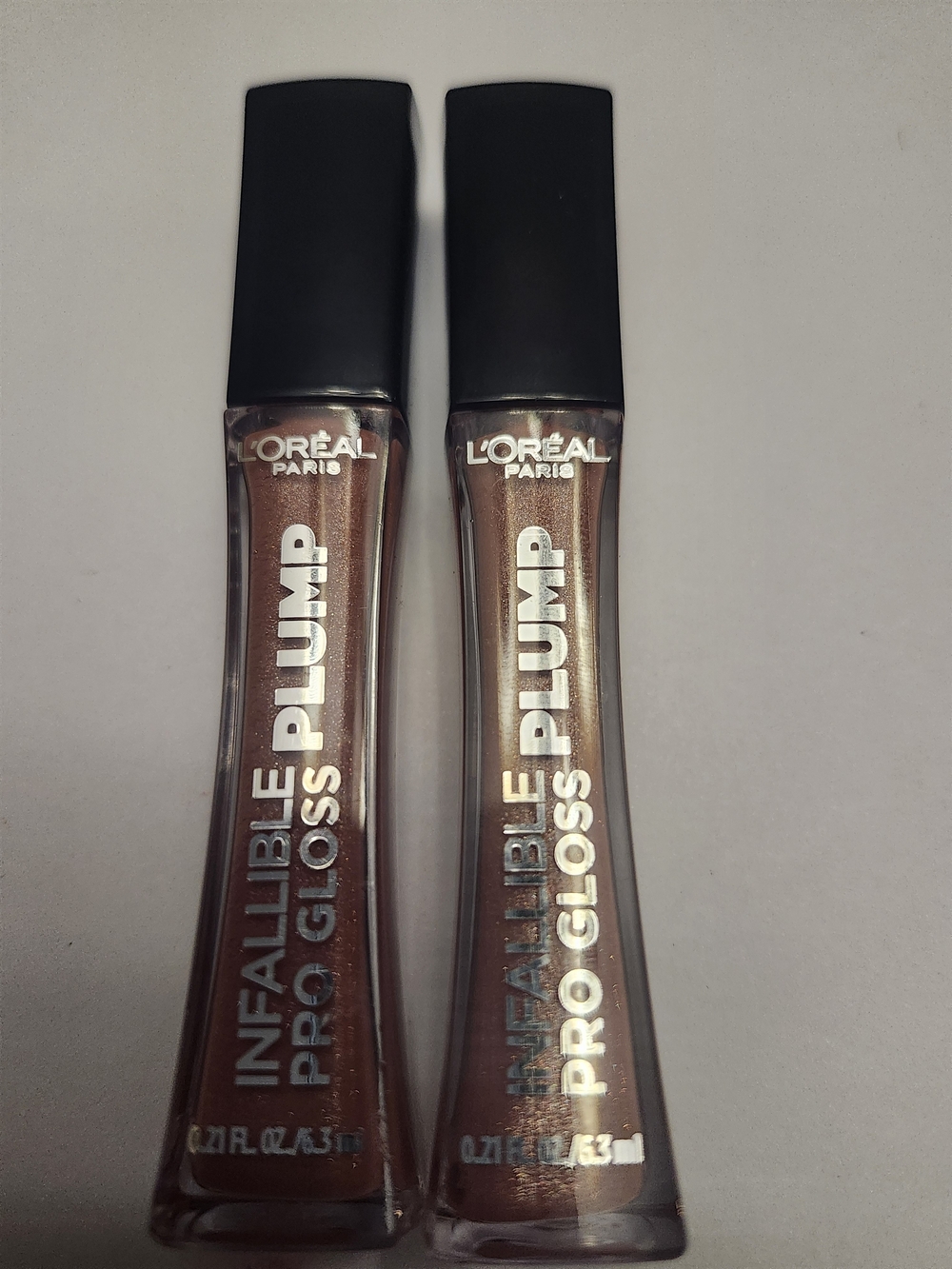 L'Oreal 610 Nude Twinkle Shimmery Brown Lip Gloss Duo